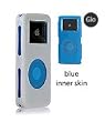iSkin Duo for iPod Nano - 2GB / 4GB (Dual Layer Silicone Protector): White (Outer Skin) / Blue (Inner Skin)