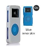 iSkin Duo for iPod Nano - 2GB / 4GB (Dual Layer Silicone Protector): White (Outer Skin) / Blue (Inner Skin)