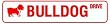 BULLDOG DRIVE dog pet road street sign