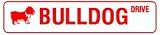 BULLDOG DRIVE dog pet road street sign
