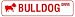 BULLDOG DRIVE dog pet road street sign