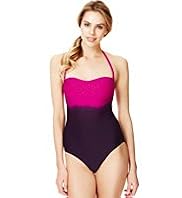 Autograph Tummy Control Dip Dye Studded Bandeau Swimsuit