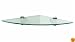 John Sterling KT-0134-1212SN Glass Corner Shelf Kit, Satin Nickel, 12-Inch by 12-Inch