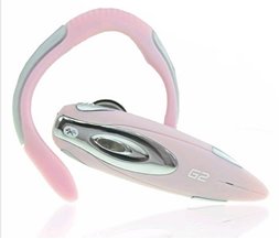 Bluetrek G2  Pink Bluetooth Headset & Free Limited Edition Pink Carry Case