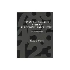 Financial Analysis with an Electronic Calculator