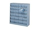 Closed Steel Shelving Unit With Plastic Drawers