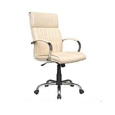 BUFFALO CREAM LUXURY LEATHER OFFICE CHAIR