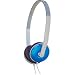Audio Technica ATH-ES3W Portable Headphones with 28mm Neodymium Drivers, Blue Metalli...
