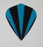 5 Sets - BLUE STRIPES - Hard Poly flights
