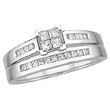 14kt. White Gold, 1/2 ct. tw. Diamond Wedding Set