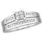 14kt. White Gold, 1/2 ct. tw. Diamond Wedding Set