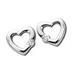 14kt White Gold Sweetheart Diamond Earrings