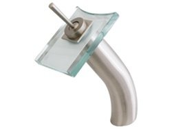 Geyser Brushed Nickel Bathroom/vanity Vessel Waterfall Faucet