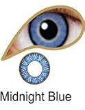 Coloured Contact Lenses with 120ml Solution and Case - Midnight Blue (1 Month)