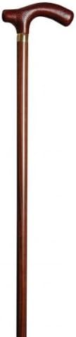 Luxury Cane with Hand Stitched Italian Leather Handle