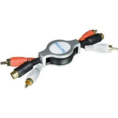 Philips USA 6' Retractable S-Video And Stereo Audio Cable