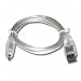 Sabrent SBT-CF64 Firewire IEEE 1394 6-pin to 4-pin 6' Foot Cable (Clear)