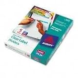 Index Maker Punched Clear Label Tab Divider