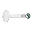 14 Gauge Bioplast Green Gem Monroe Ring