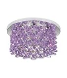 IMAGE OF Geometrix by Schonbek VCR453AQU Vertex 1 Light Recessed Lighting Trim with Aqua Strass crystal