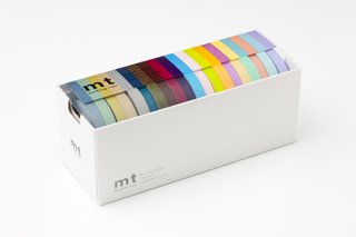 mtﾏｽｷﾝｸﾞﾃｰﾌﾟ 7㎜幅20色ｾｯﾄ　 渋い色+明るい色 　MT20P001