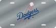 Los Angeles Dodgers Laser Cut Silver License Plate - SET OF 6 - Sports Merchandise