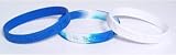 * LA Los Angeles Dodgers MLB Baseball Set of 3 Rubber Wristbands / Bracelets / Baller Bands