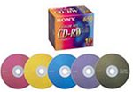 SONY 10CDRW650EX CD-RW��ǥ��� 650MB ���顼MIX 10��