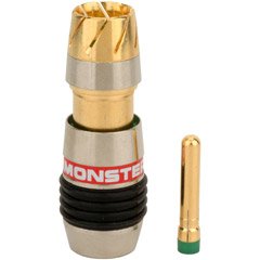Monster QuickLock RG6Q RCA Connectors 50-pc. pk. RCA Connectors for RG6Q-Red (QL RG6Q RR-50)
