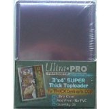 4 Pack LOT of Ultra Pro - 25 Pack of 3 x 4 Super Thick Top Load Card Holders (Fits 100 point thick for jersey and bat cards) (100 Top Load Card Holders & 100 Penny Sleeves!)