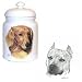 American Staffordshire Terrier Cookie Jar, Porcelain by Rosalinde (10' X 7')