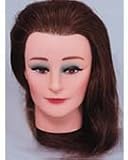 HairArt 23" Cosmetology Mannequin Head Human Hair, Brown - Maria
