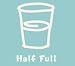 Life is good Women Half Full Creamy Style Horizon Blue T-Shirt