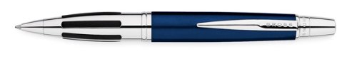 Cross Contour Blue With Chrome Ballpoint Pen in a Gift Box (AT0322-2)