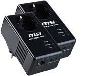 MSI Mega ePower 500HD+ Gigabit Wireless-LAN (500Mbps) schwarz Preisvergleich