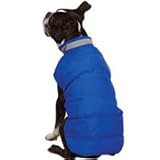 Casual Canine Blue North Paw Puffy Dog Vest large- 20 length