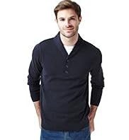 Pure Cotton Y-Neck Mock T-Shirt Jumper