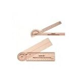 Baseline 180 degree clear plastic pocket goniometer, 6.75 inches