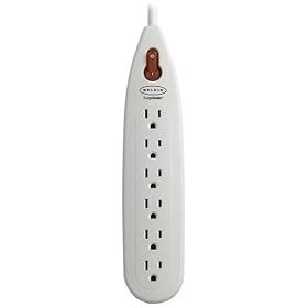 Belkin SurgeMaster 6-Outlet Surge Protector (4 Feet, 585 Joules)