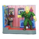 The Simpsons Series 14 Playset Aztec Theatre with Rainier Wolfcastle as McBain ~ Playmates