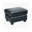 Black Leather Ottoman By Wholesale Interiors