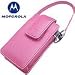 Motorola SYN1478 Genuine Fashion Pouch (Magenta) for Motorola Razr V3 Series