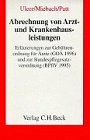 Produkt-Bild: Abrechnung von Arzt- und Krankenhausleistungen