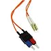 Cables to Go - Patch cable - LC multi-mode (M) - SC multi-mode (M) - 10 ft - fiber optic - 50 / 125 micron - orange