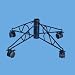 29" Metal Rolling Christmas Tree Stand with Wheels For 9' Artificial Trees