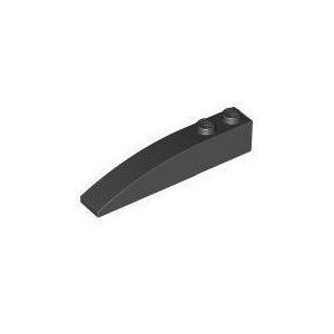 Lego Building Accessories 1 x 6 Black Brick with Bow, Bulk - 50 Pieces per Package