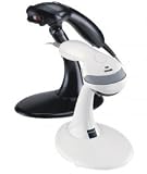 Produkt-Bild: Honeywell MS9520 Voyager - Hand Laserscanner - RS232 (seriell) - schwarz - mit Standfu&szlig;  - Barcodescanner