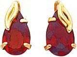 14K Gold Pear Shape Garnet Leaf Earrings Jewelry New 217awJe3FTL. SL160 14K Gold Pear Shape Garnet Leaf Earrings Jewelry New