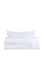 Rivolta Carmignani Juego De Sábanas Sateen 300TC (Blanco/Beige)