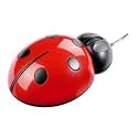 Pat Says Now Ladybug optische Maus schnurgebunden schwarz-rot